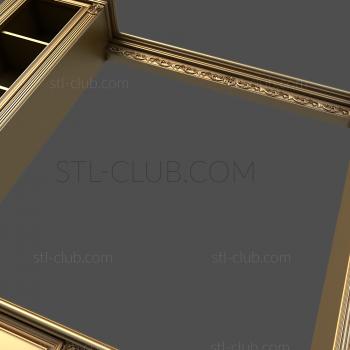 3D model Stained glass windows and open shelves (STL)